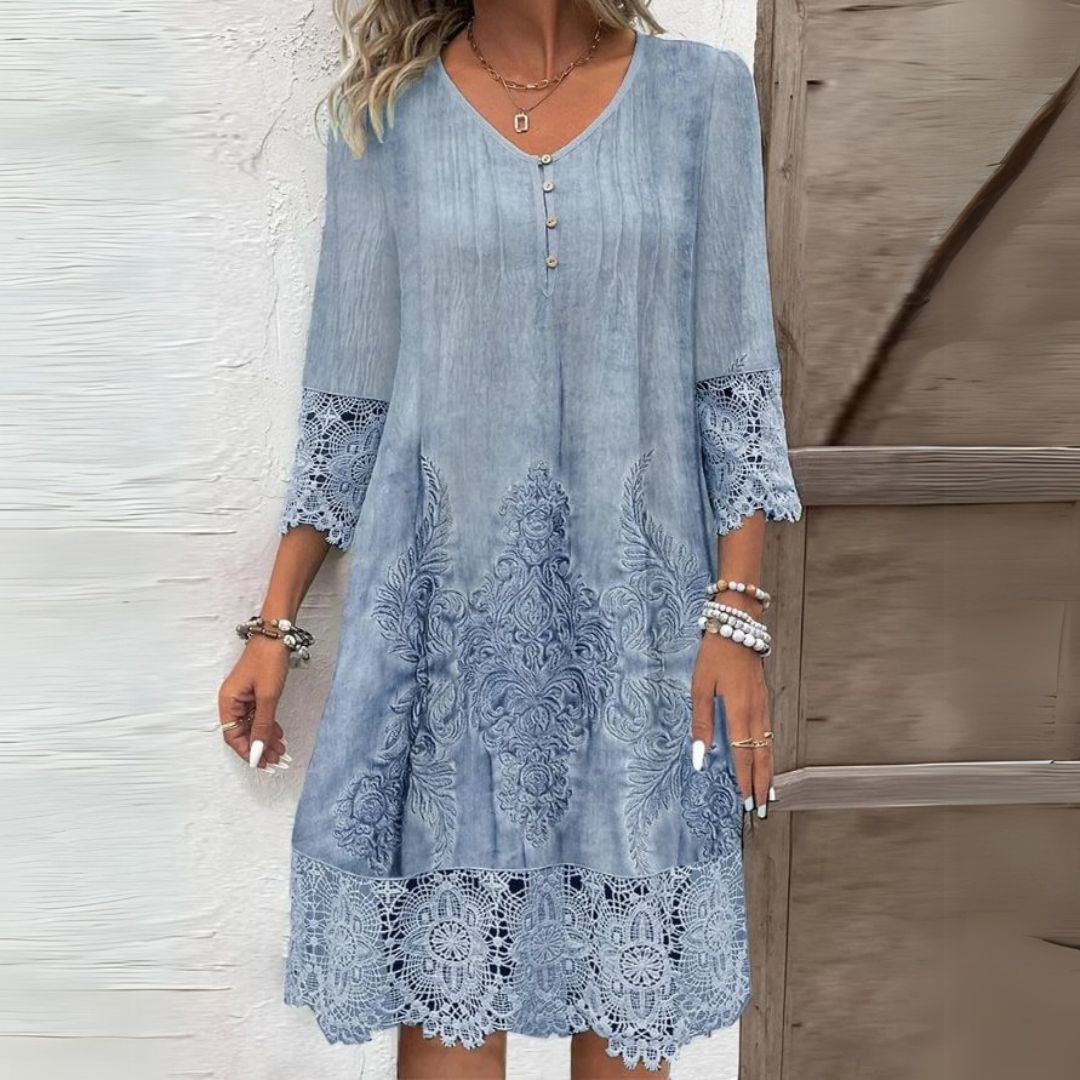 Jenna™ | Robe midi fleurie