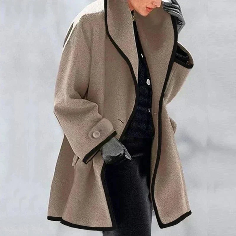 Women's Elegant Longline Winter Trench  Coat
