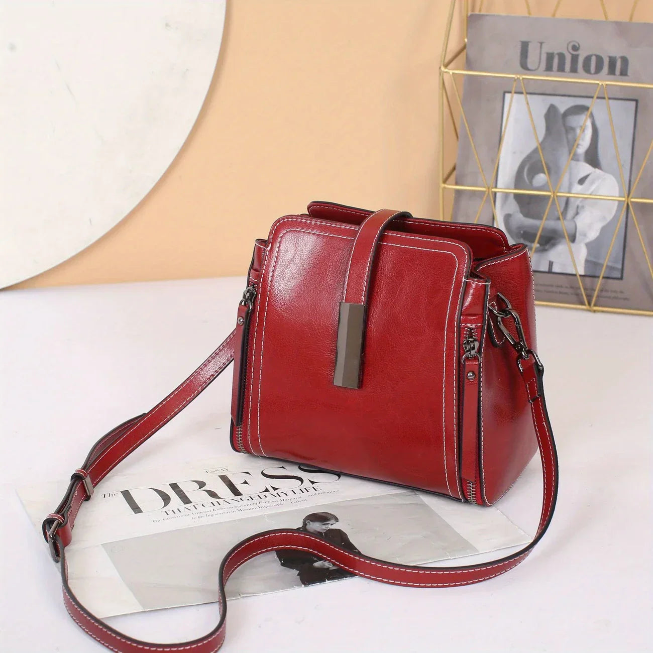 Ellen - Structured Satchel Handbag