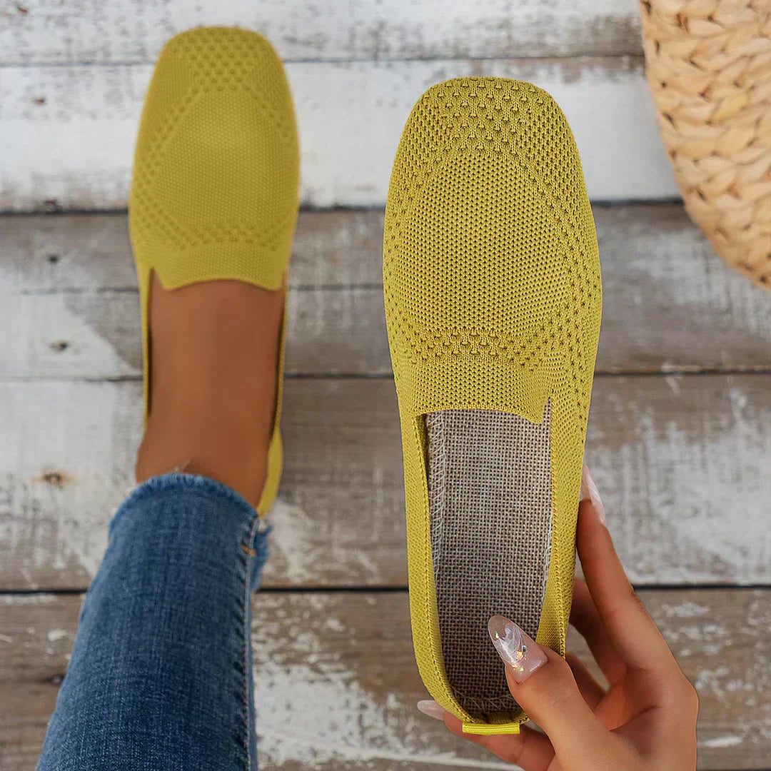 Lisa - Knit Slip-On Flats