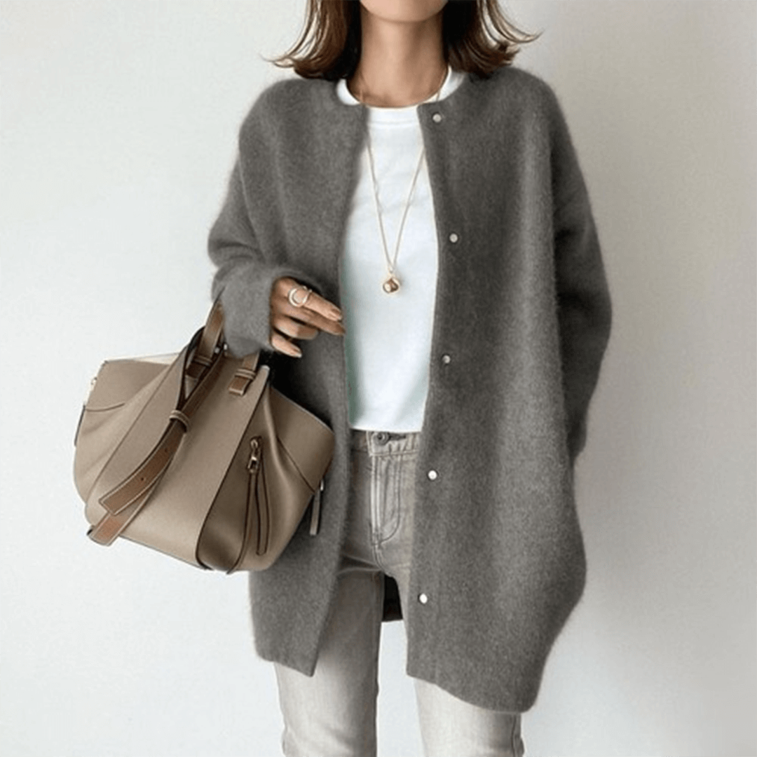 Women’s Open-Front Long Knit Cardigan