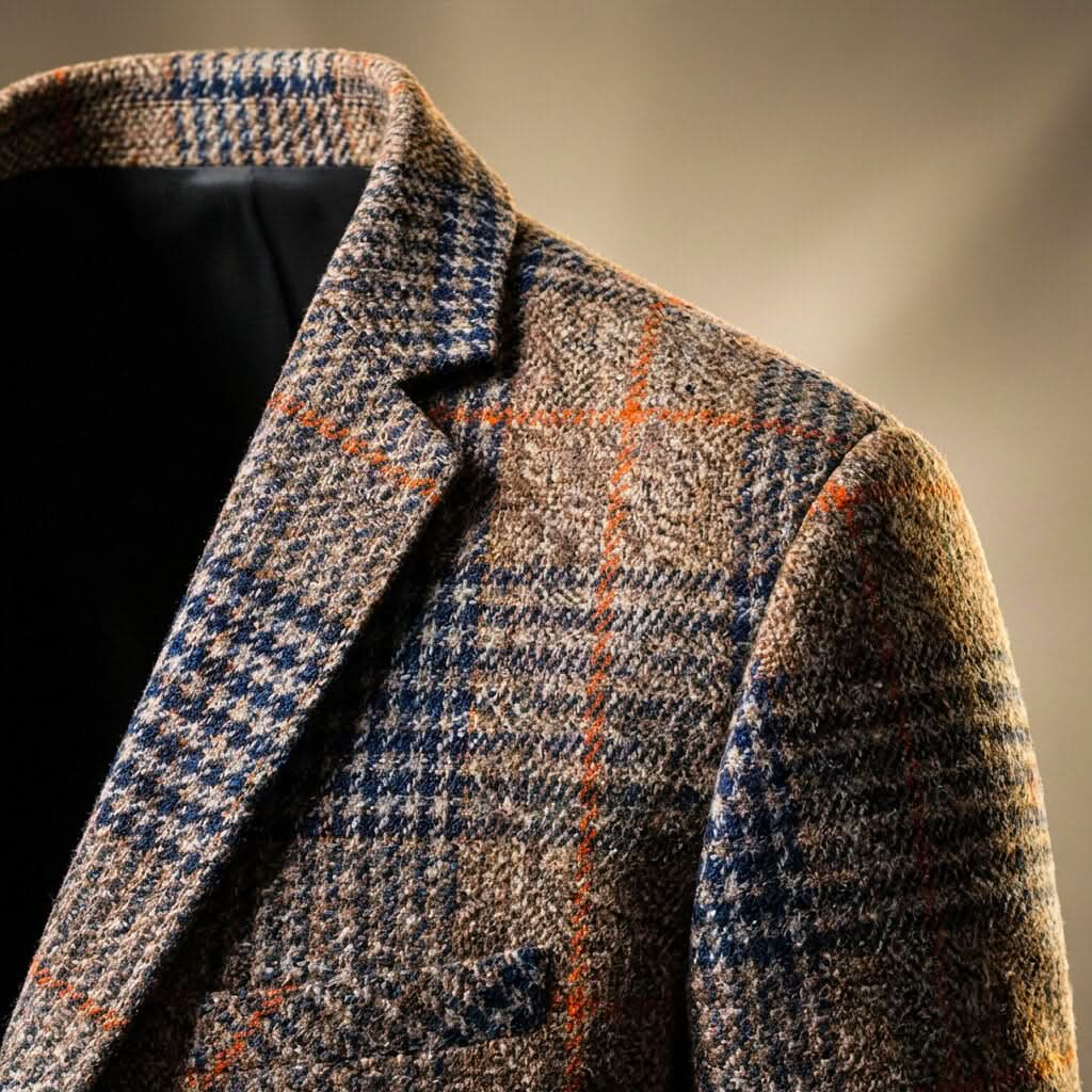 Men's Houndstooth Tailored Blazer