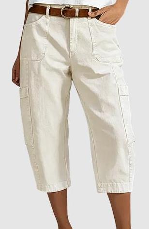 Women's Casual Mid-Rise Cargo Pants