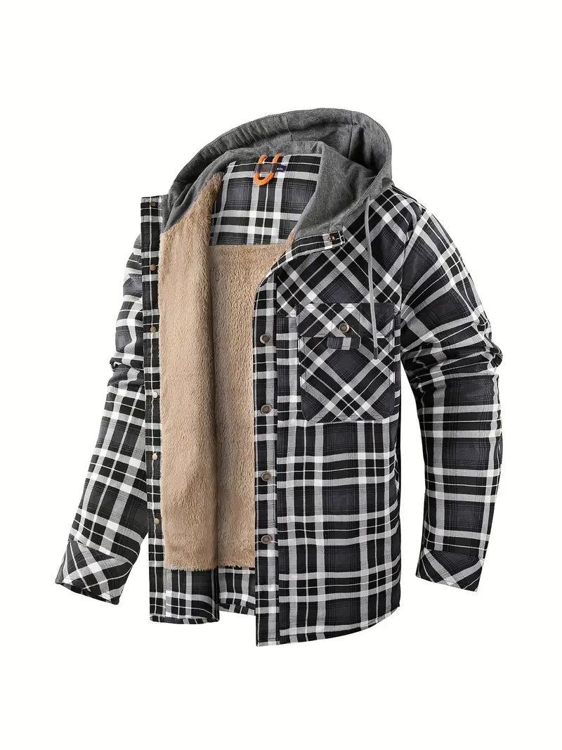 Wyatt - Hooded Checked Jacket