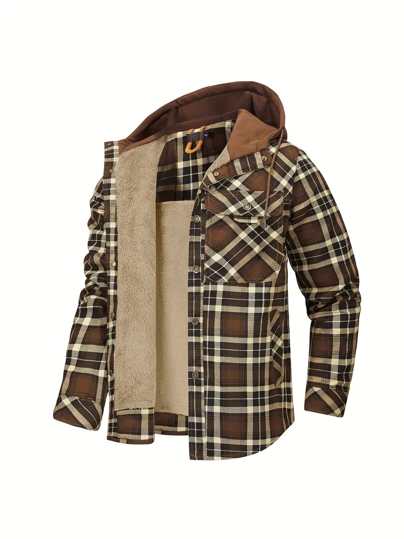 Wyatt - Hooded Checked Jacket