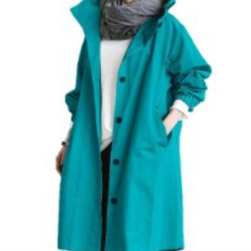 Women's Waterproof Trench Coat Windproof