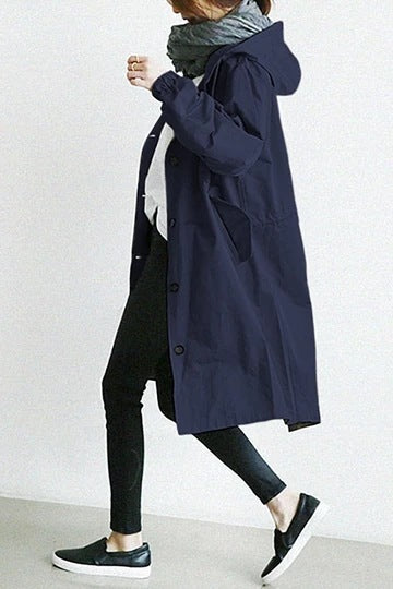 Women's Waterproof Trench Coat Windproof