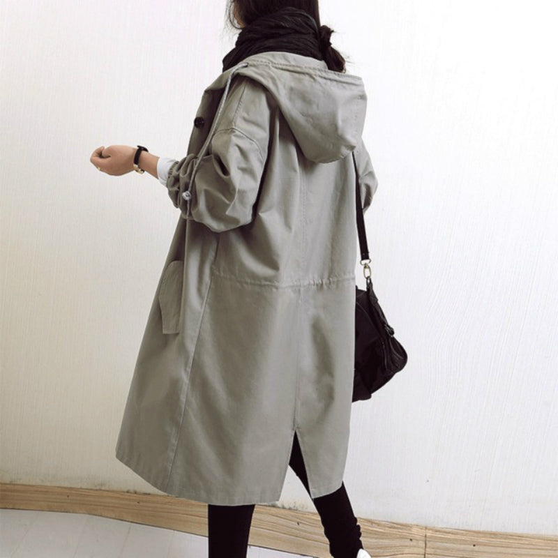 Women's Waterproof Trench Coat Windproof