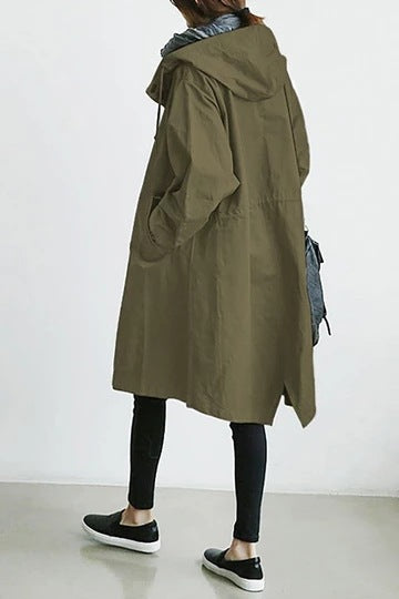 Women's Waterproof Trench Coat Windproof
