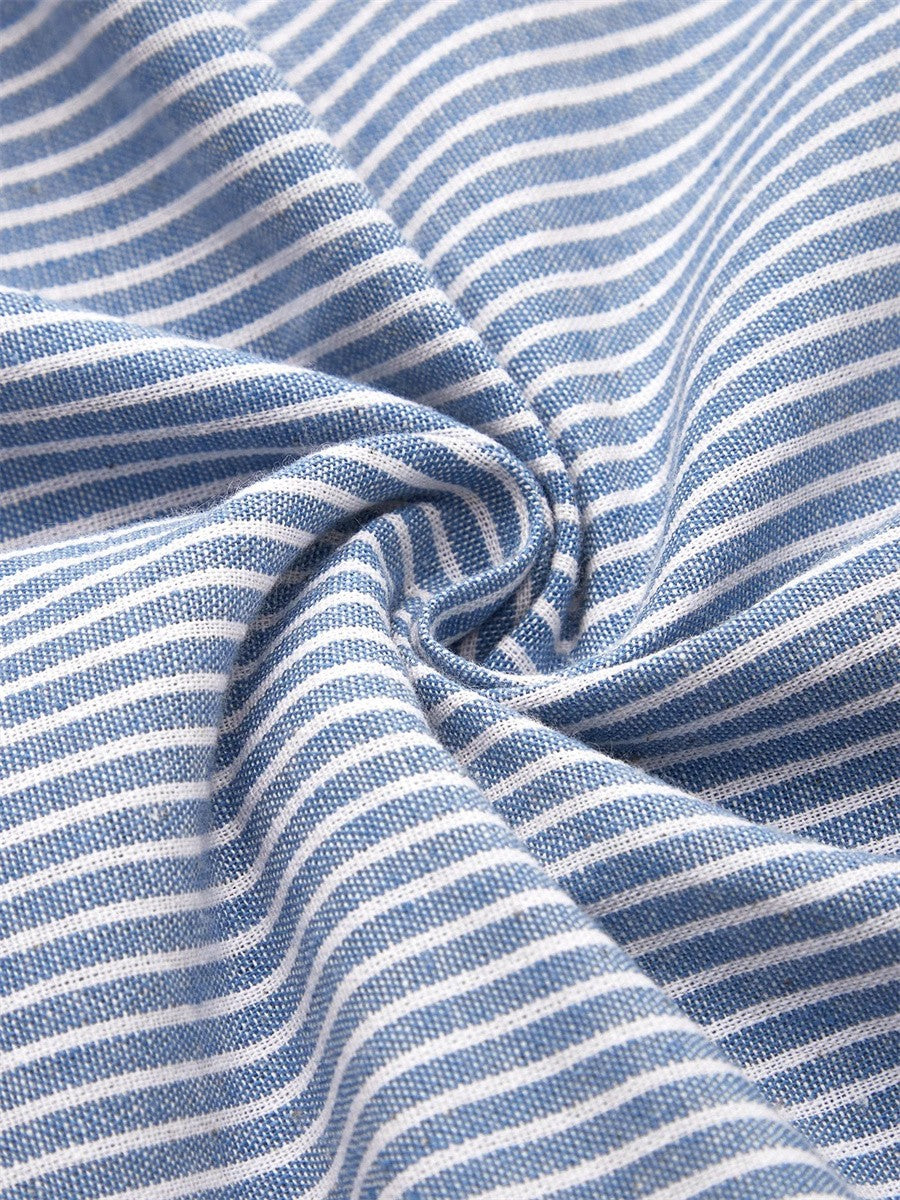 Robe midi d'été rayée pour femme