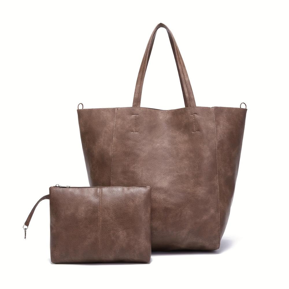 Heather - Vegan Leather Tote Bag