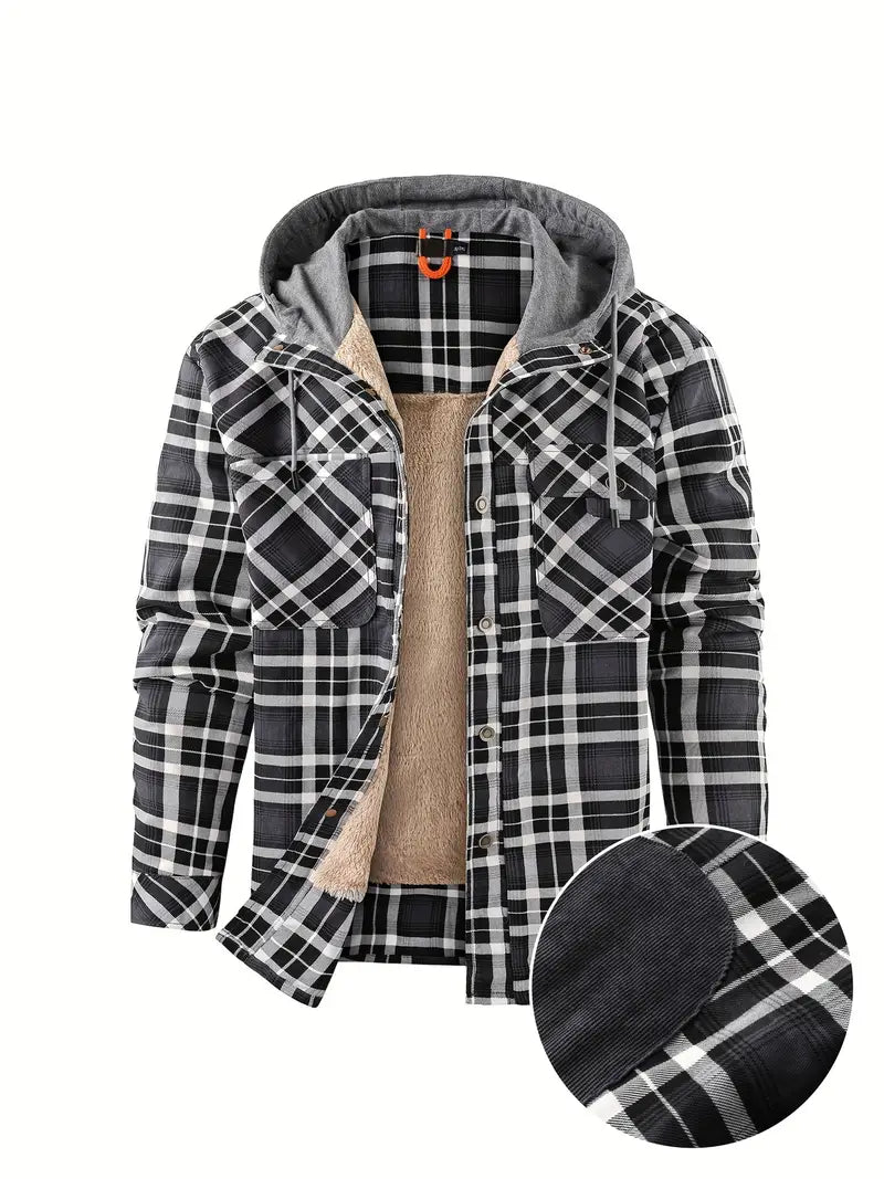 Wyatt - Hooded Checked Jacket