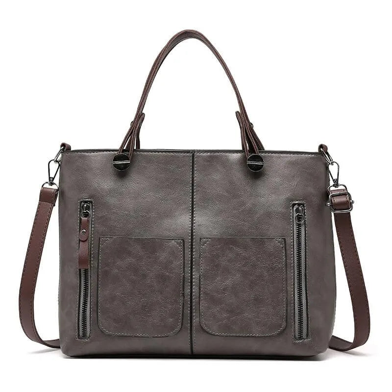 Delilah - Vegan Leather Structured Tote Handbag