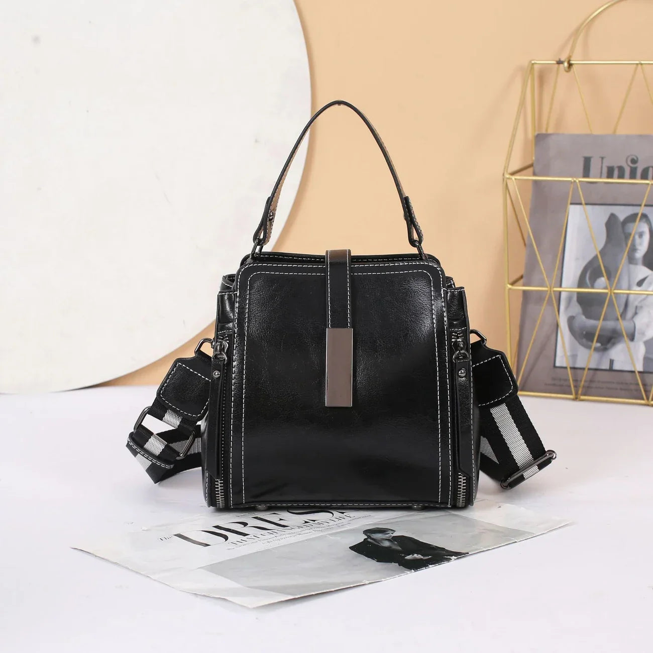 Ellen - Structured Satchel Handbag