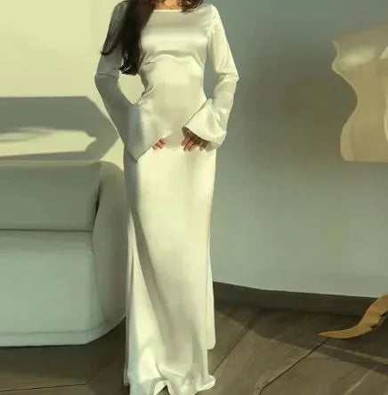 Eowyn – Robe kaftan élégante en satin