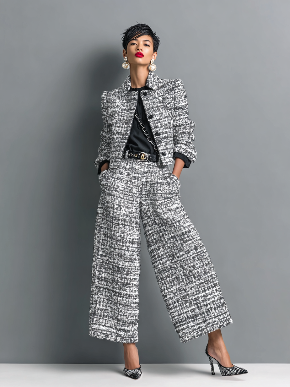 Women's 2-Piece Tailored Jacket and Pants Set