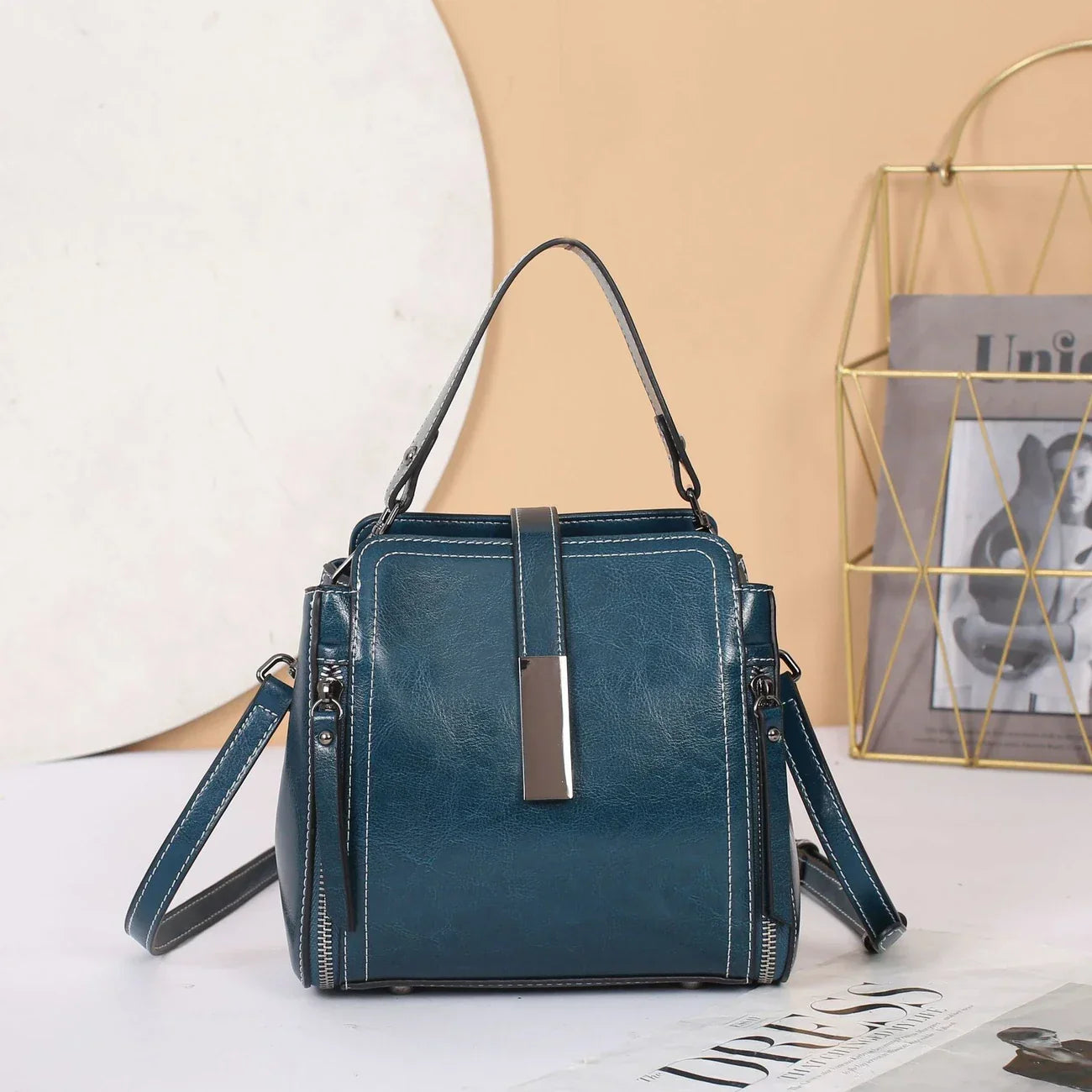 Ellen - Structured Satchel Handbag