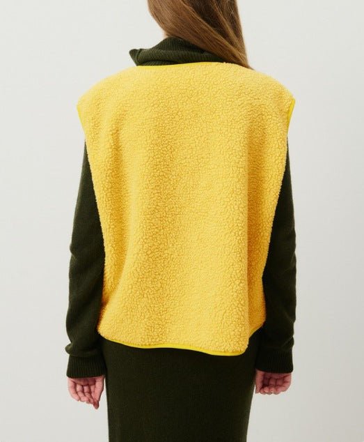Women’s Casual Fleece Button-Up Vest
