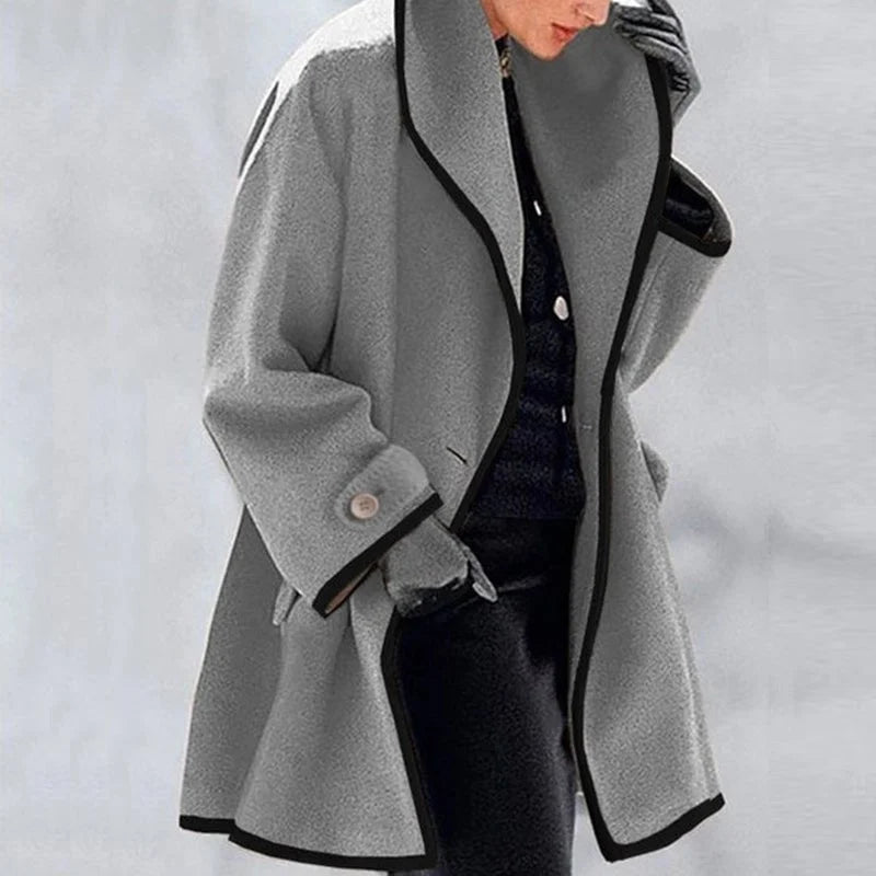 Women's Elegant Longline Winter Trench  Coat