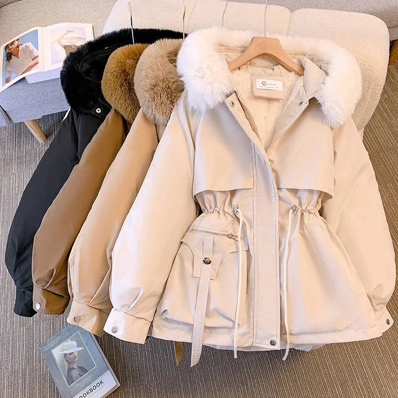 Women's Winter Coat with Fur Collar