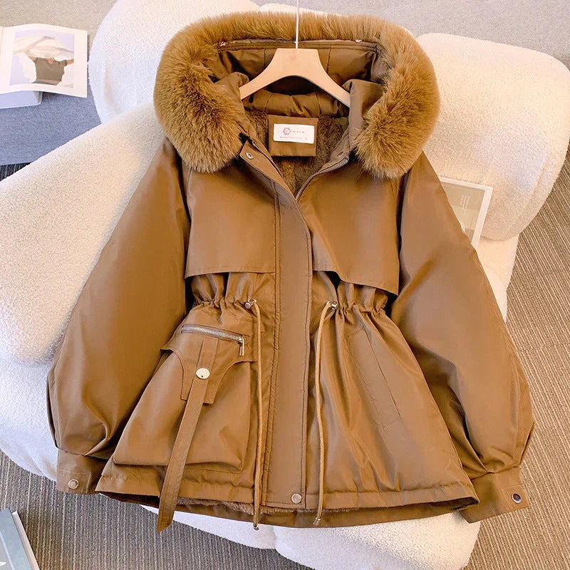 Women's Winter Coat with Fur Collar