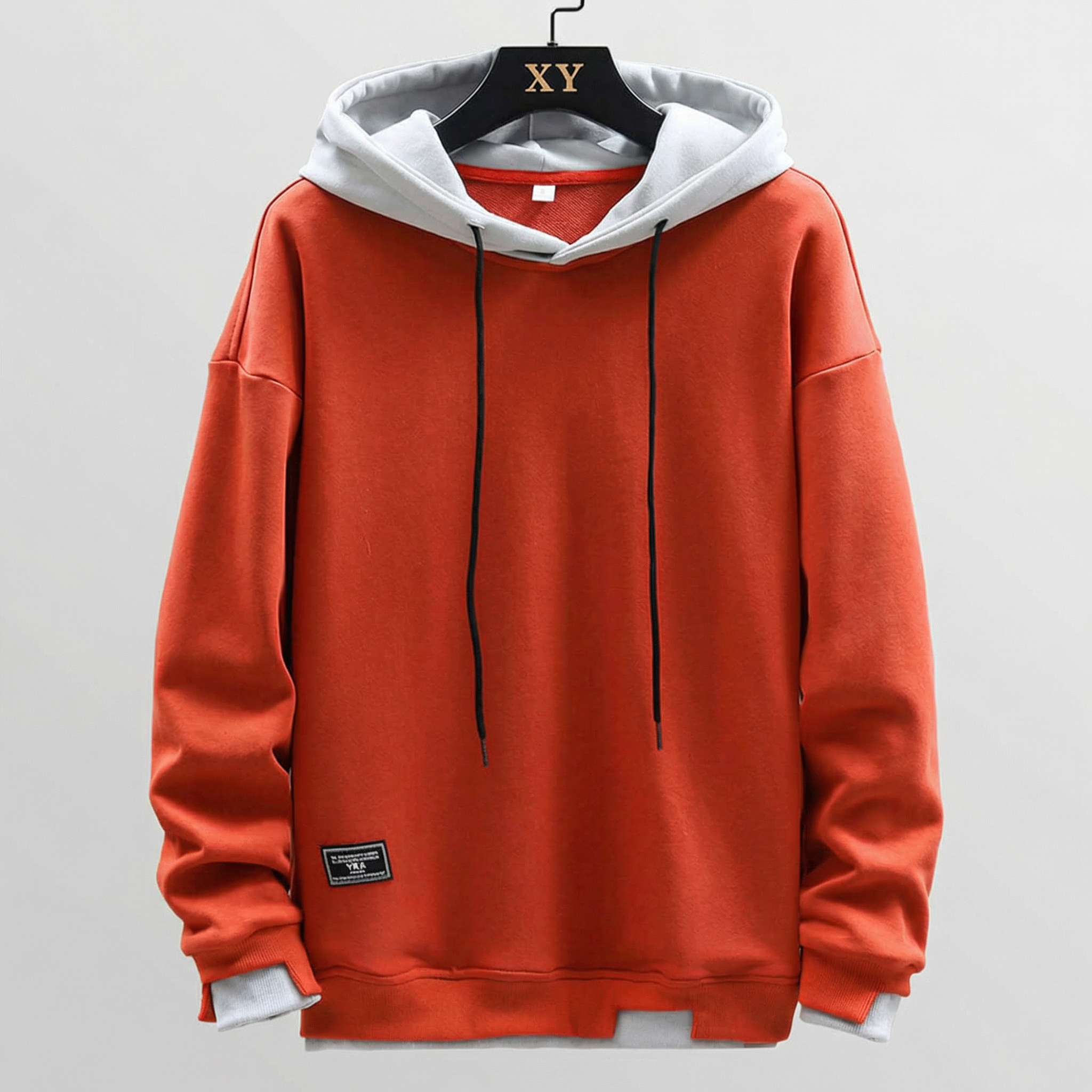 Men's Casual Pullover Hoodie with Drawstring Hood