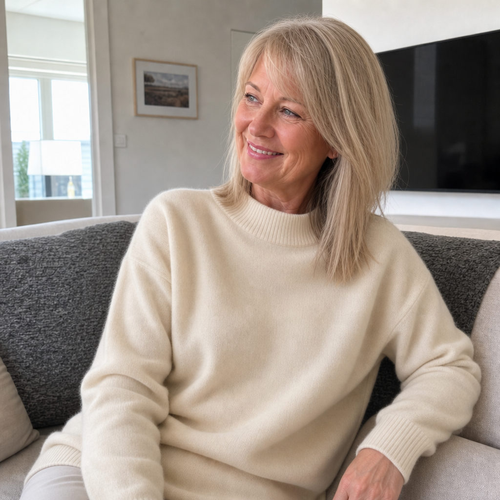 Women's Classic Knit Mock Neck Sweater