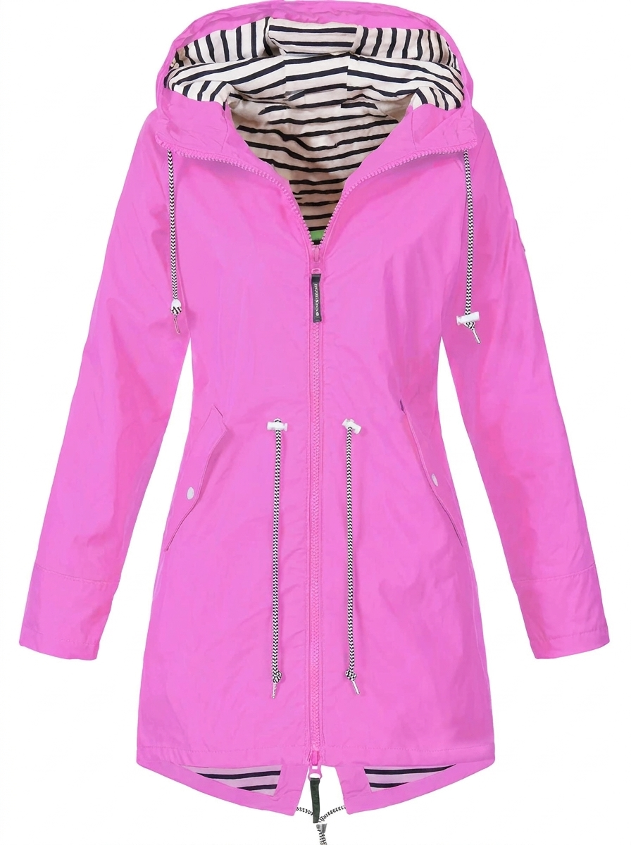 Women's Hooded Waterproof Lightweight Rain Coat