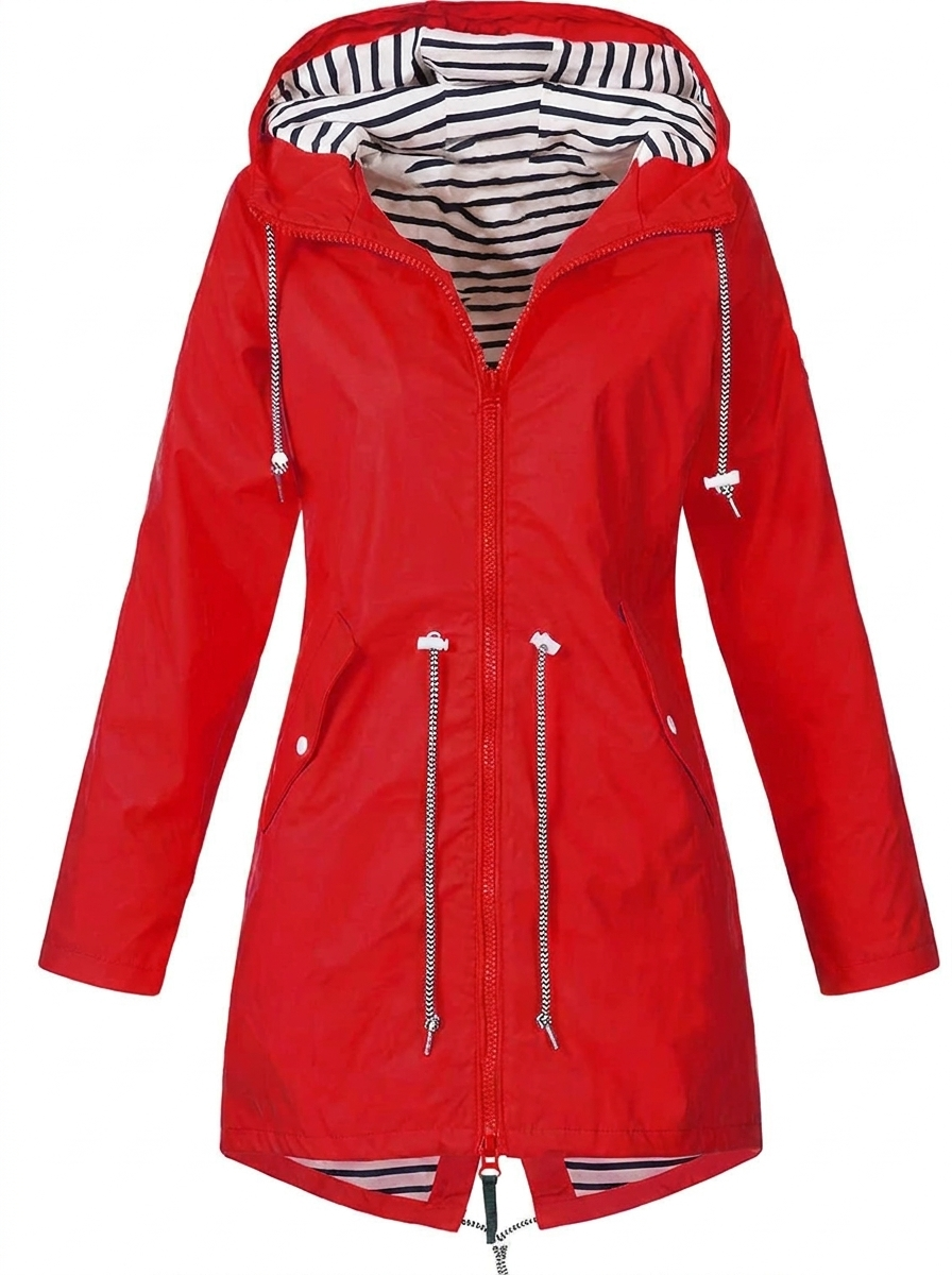 Women's Hooded Waterproof Lightweight Rain Coat