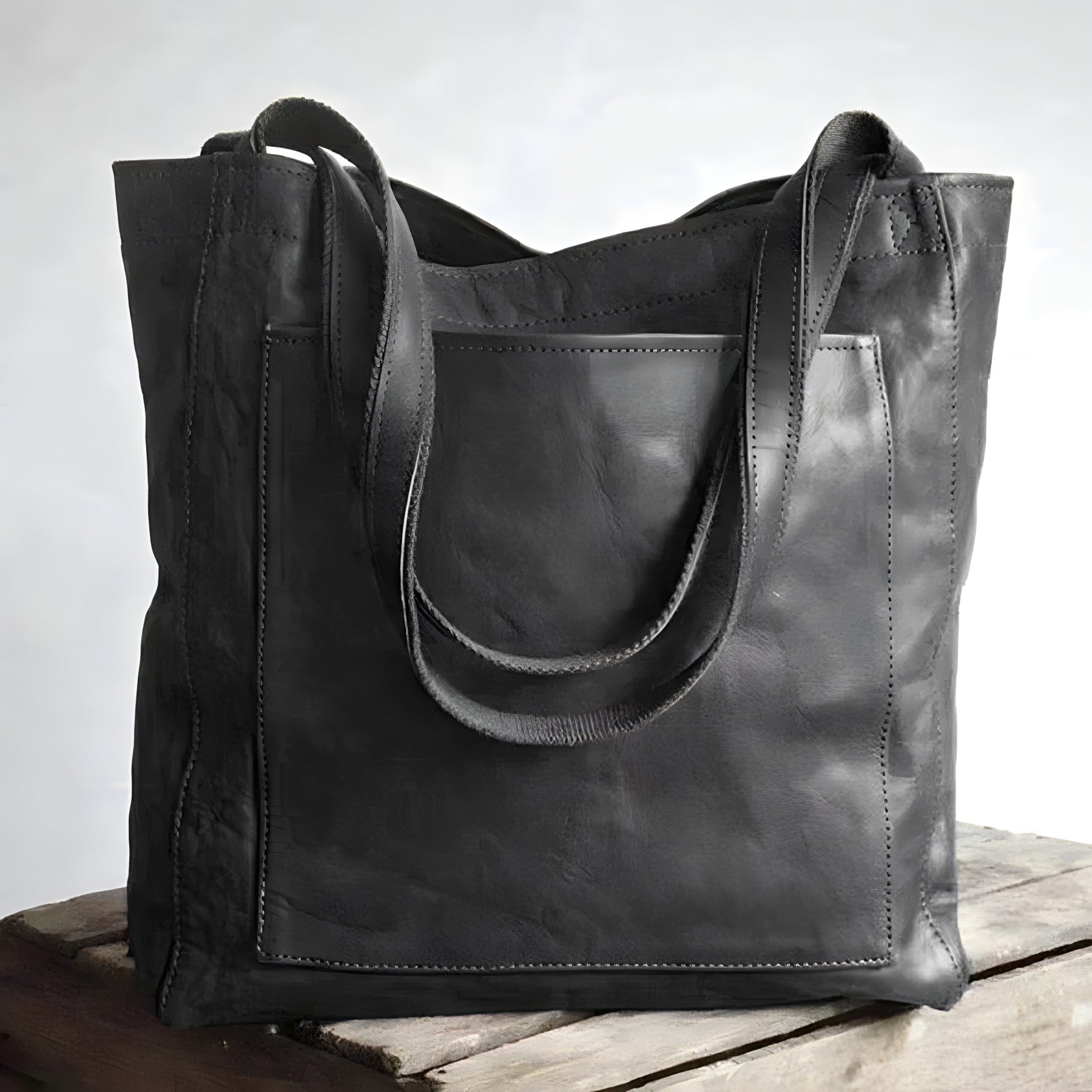 Isabella - Vegan Leather Oversized Shoulder Tote