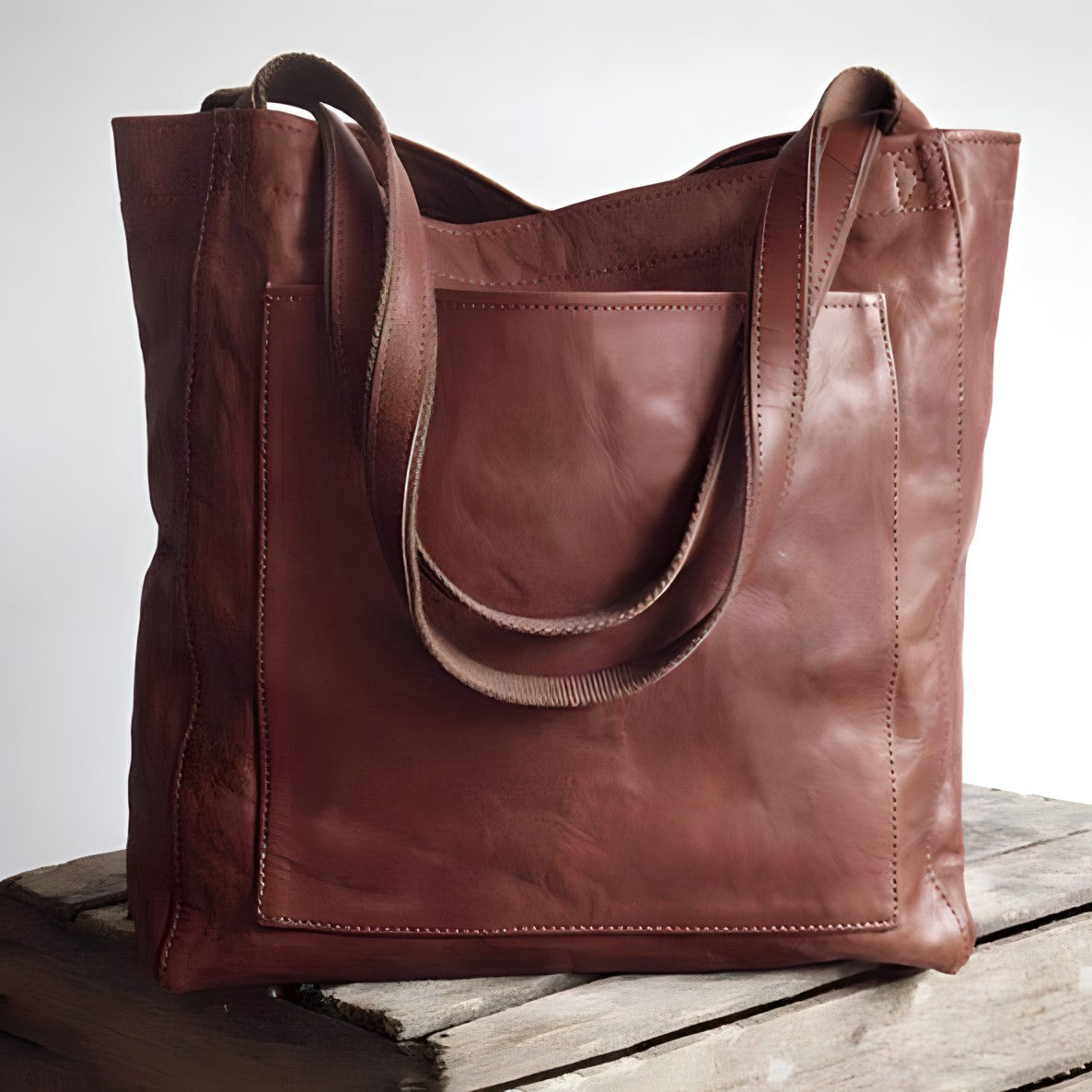 Isabella - Vegan Leather Oversized Shoulder Tote