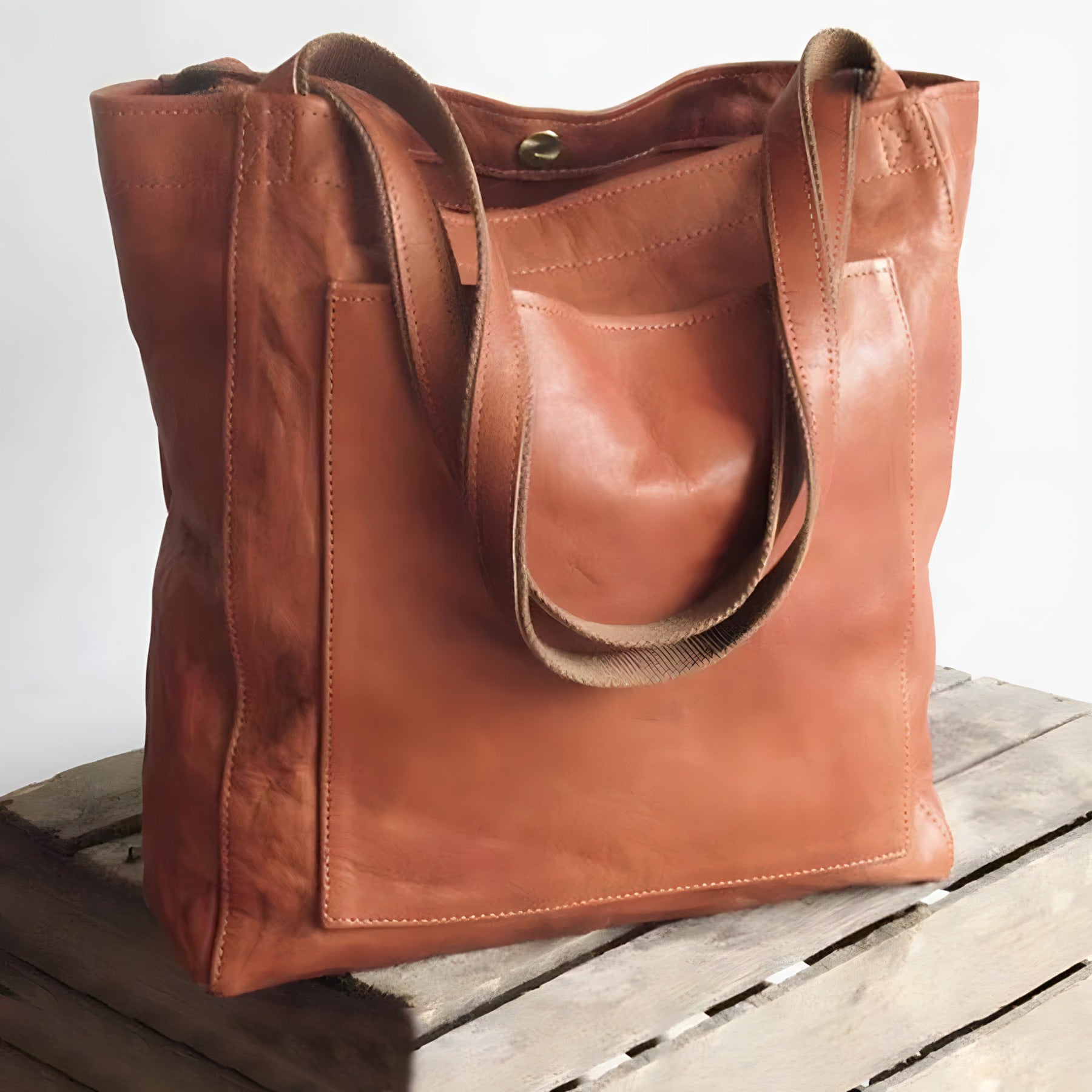 Isabella - Vegan Leather Oversized Shoulder Tote