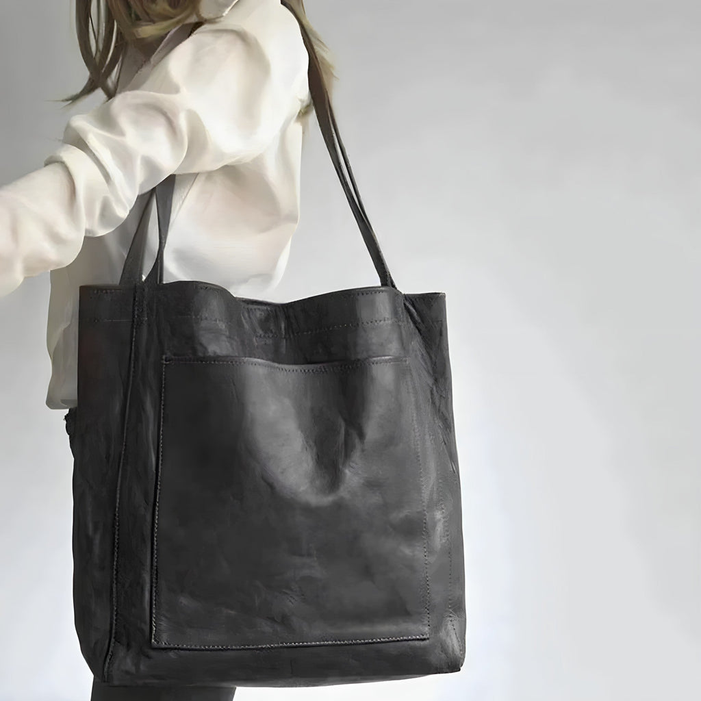 Isabella - Vegan Leather Oversized Shoulder Tote