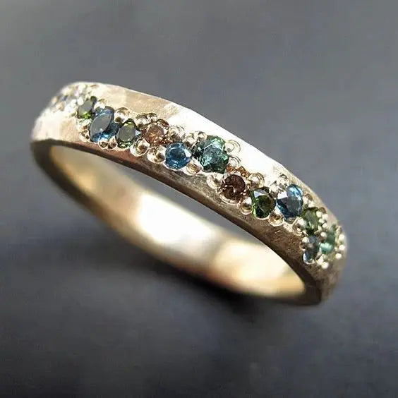 Cindy - Gemstone Band Ring