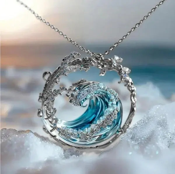Judith - Wave Pendant Necklace