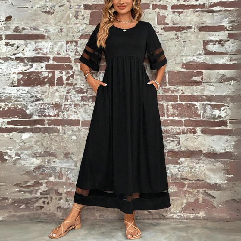Women's Knit Midi Dress with Tummy Smoothing
