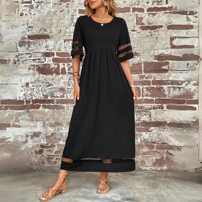 Women's Knit Midi Dress with Tummy Smoothing