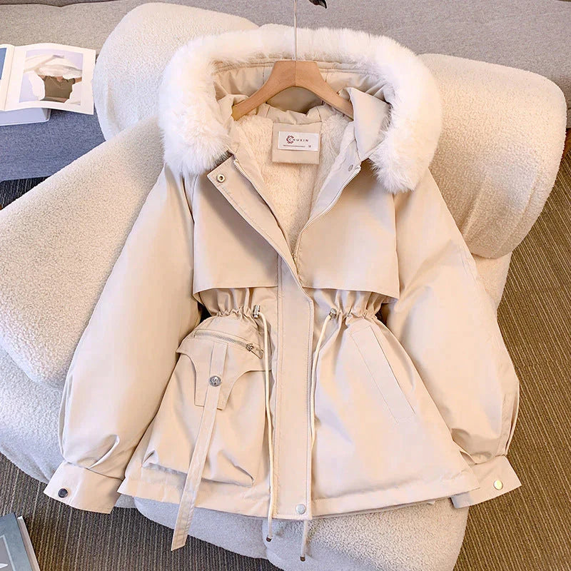 Women's Winter Coat with Fur Collar