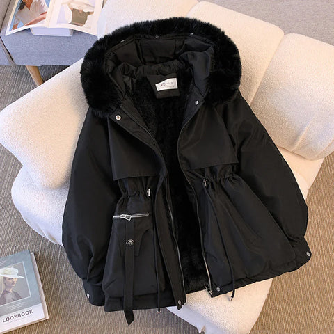 Women's Winter Coat with Fur Collar
