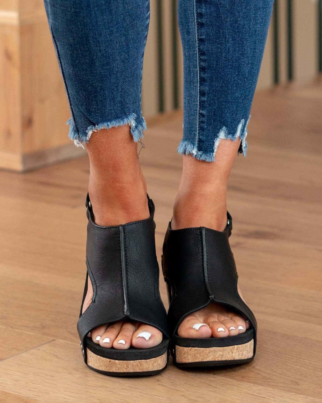 Madeline - Vegan Wedge Sandals
