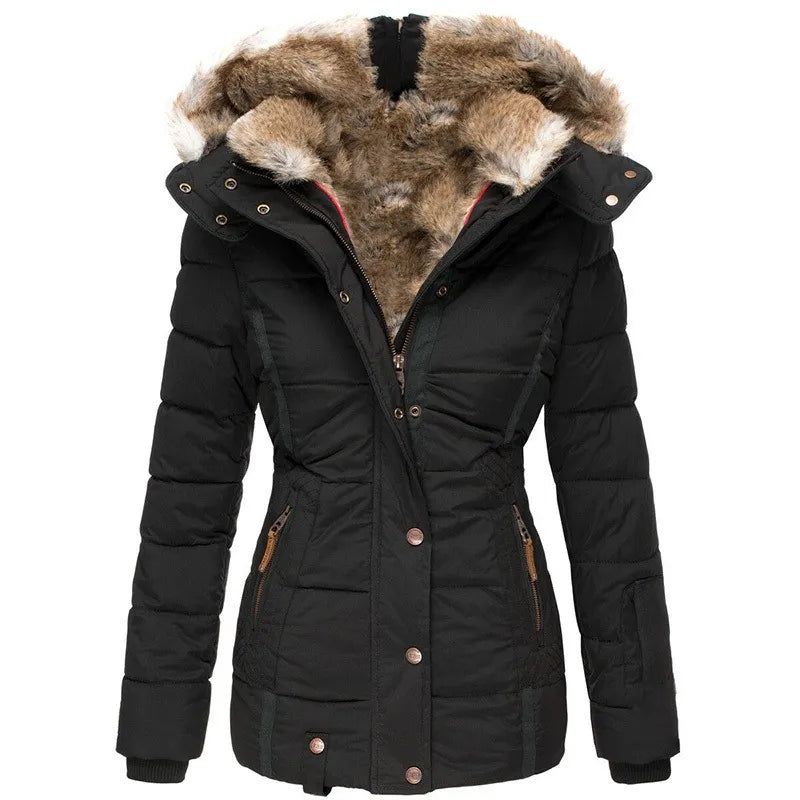 Cozy Insulated Winter Fur Jacket for Extreme Cold