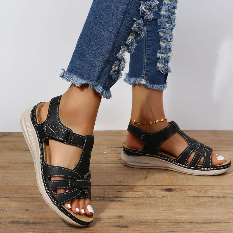 Faith - Velcro Strap Sandals