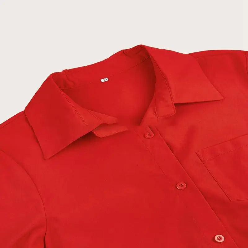 Robe chemise fluide boutonnée pour femmes, du jour à la nuit