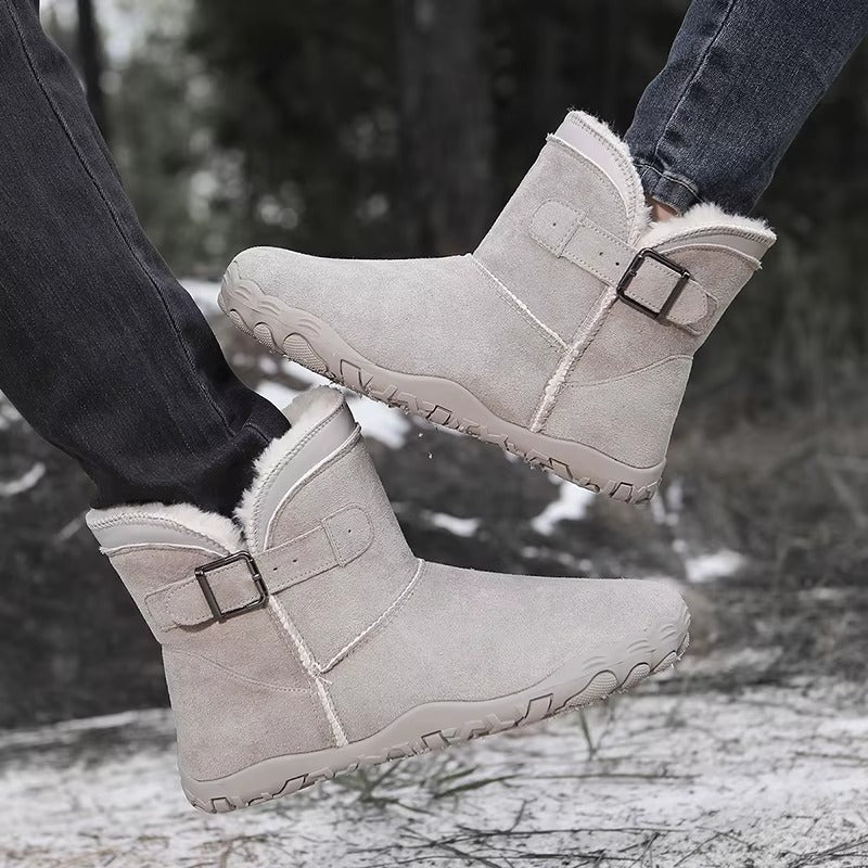 Γυναικείες χειμερινές μπότες barefoot με επένδυση φλις