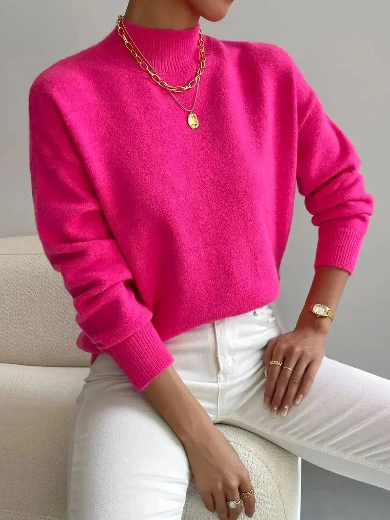 Women's Turtleneck Soft Knit Classic Sweater