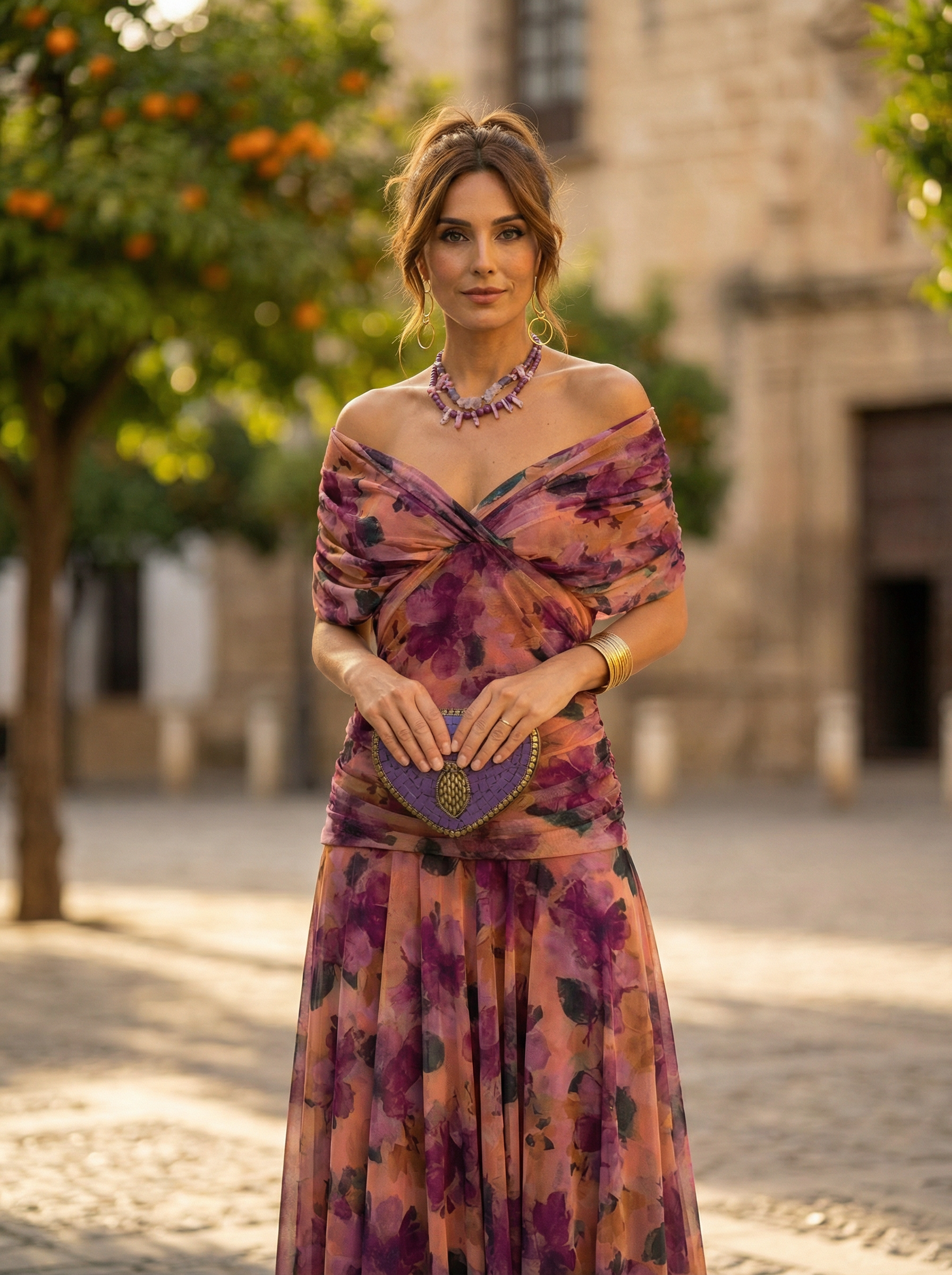 Robe maxi de soirée élégante pour femme à épaules dénudées