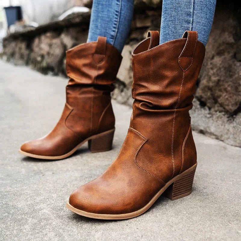 Elizabeth - Western Slouch Boots