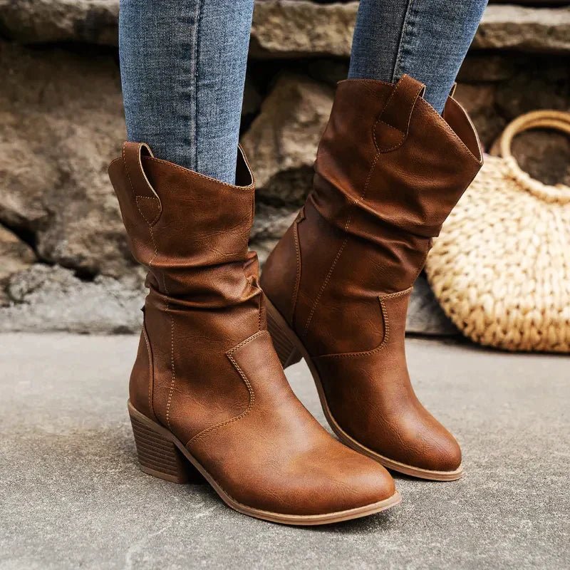 Elizabeth - Western Slouch Boots