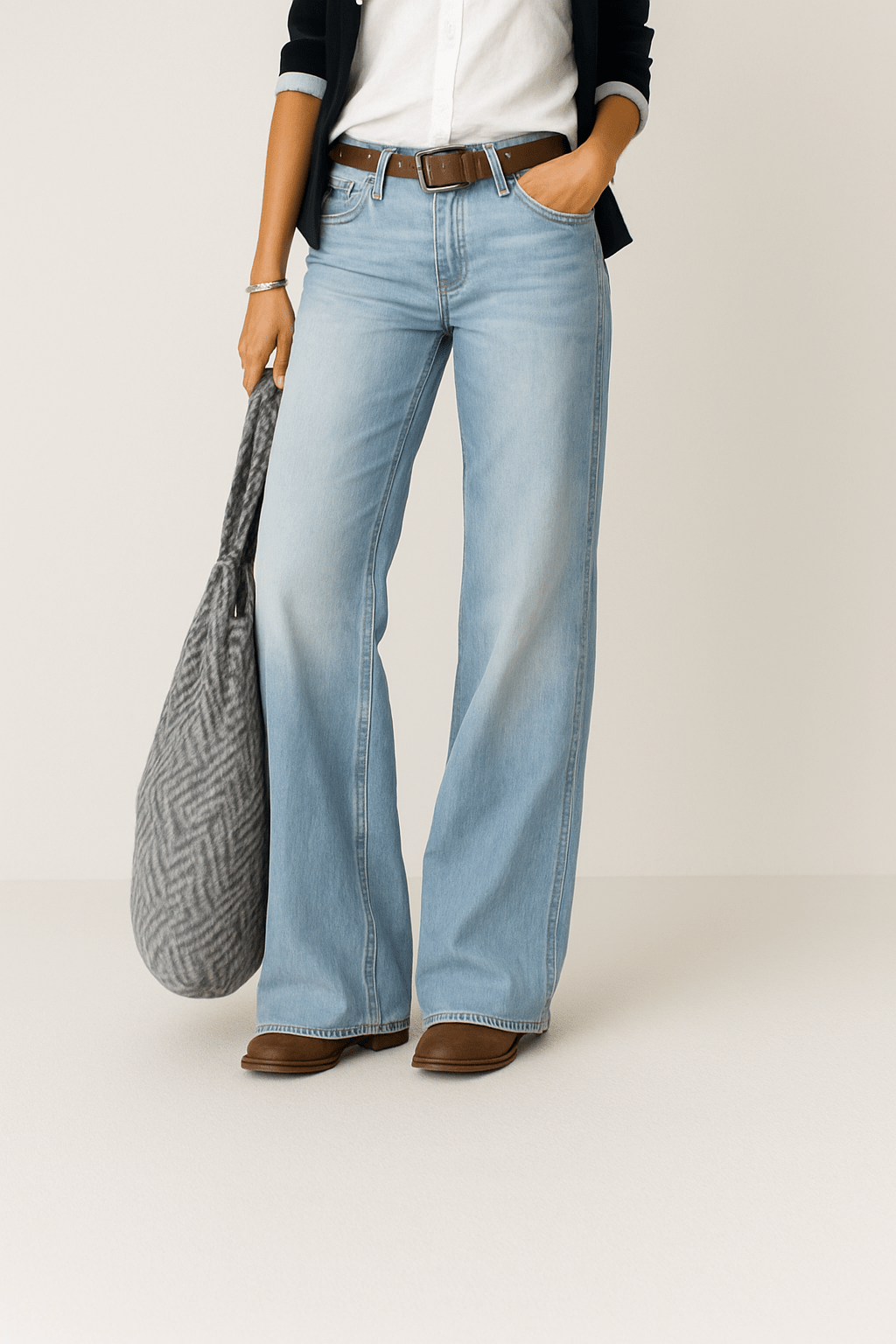 Amelia - Wide Leg Denim Jeans