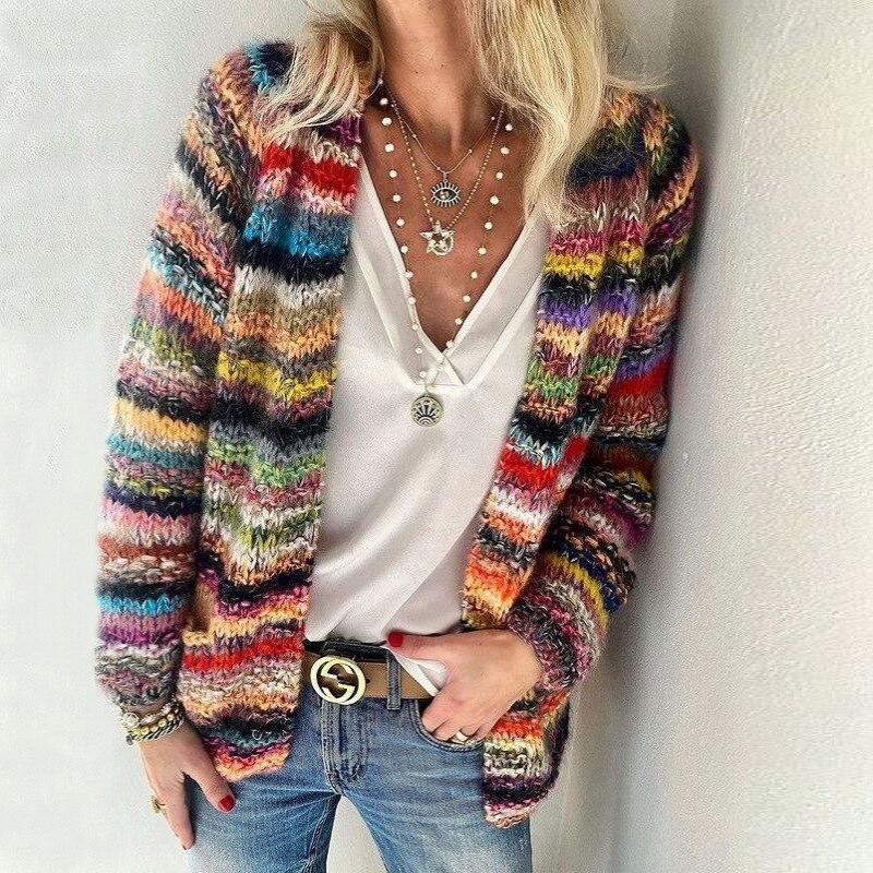 Claire - Multicolored Knit Cardigan
